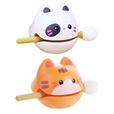 1+1 고양이목탁 공덕 재복 미니 고양이 강아지 목탁 불교 굿즈 용품 명상