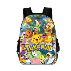[해외]남성가방 2019 new pokemon pikachu 십대 소년을위한 학교 배낭 소녀 여성 펠트 배낭 캐주얼 학교 bagpack bolsa mochila