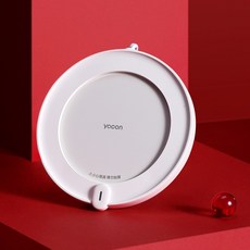보온 컵받침 55도 머그워머 히팅 코스터 온도 유지, 화이트