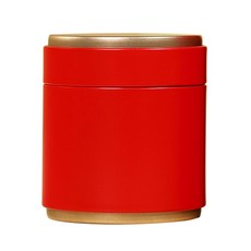 원형 양철통 밀폐 티캔 티박스 티캔 티캔 티캔디 초코, red, S, 1개