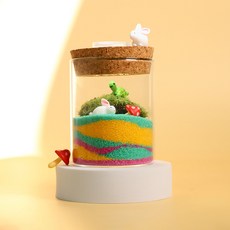 만나앤미 비단 이끼 테라리움 DIY 키트 양치는언덕 + 미니어쳐 랜덤발송 1개 상품 이미지