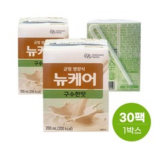 뉴케어 구수한맛 200ml 노인 환자 완전균형식 식사대용 보충식 영양간식, 30개, 200mlx30팩