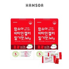 함소아 비타민젤리 딸기맛 2개월 [2.5gx120개, 상세설명 참조, 없음
