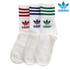 아디다스 미드컷 크루 삭스 3PP (GG1015), 240
