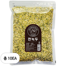 월드그린 싱싱잡곡 깐녹두, 800g, 10개