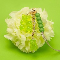[천삼백케이] [오너클랜] 하리보 젤리 베어 키링 열쇠고리 핸드메이드 키홀더, Melon Gummy