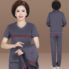 여성의류 봄가을코트 운동복 상의 룩 엄마 트렌드