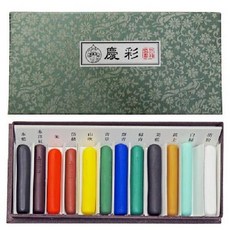 여우표 봉채 동양화 민화 신품 케이사이 12 색 세트 7000 (627000) 일본 안료