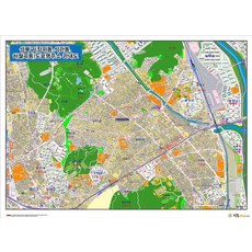 지도샵 서울시 성북구장위동.석관동.하월곡동도로명주소 지도 120cm x 100cm