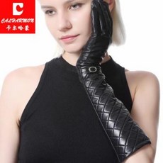 - 여자 파티룩 롱 가죽장갑 토시장갑 가죽 장갑 여성용 K-000047042