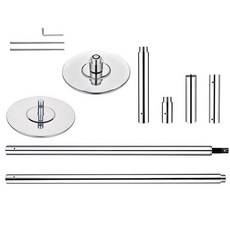 폴댄스봉 홈폴 가정용 엑스폴 야외 행사용 학원 봉춤 연습용 폴봉, 1개, 실버 폴봉