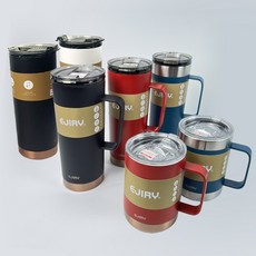 에지리 블랑 홀트 텀블러 머그컵 보온보냉병, 화이트, 600ml, 1개