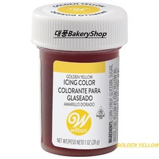 대풍BakeryShop 윌튼 아이싱칼라 28.3g 골든 옐로우, 6개