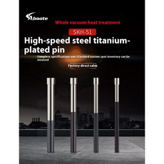 Abaote Skh-51 티타늄 도금 고속 스틸 T형 펀치 바늘 A 3 펀치 60mm 80mm 100 mm 길이, 103) 100L 16.0mm, 103) 100L - 16.0mm