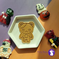 부두 곰인형 쿠키커터/허니버니쿠키커터/아이싱쿠키커터/할로윈 쿠키커터, (A) 5.7 x 7.6 cm