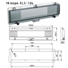  전기 배전 함 박스 KL5 회로 차단기 투명 방수 상자 창 배포 보호 커버 모니터링 스위치 IP67, KL5-18b, [11] KL5-18b 