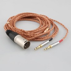 HiFi XLR 밸런스드 16 코어 99% 순수 7N OCC 구리 헤드폰 케이블 Hifiman Sundara Ananda HE1000se HE6se he400i he400se A