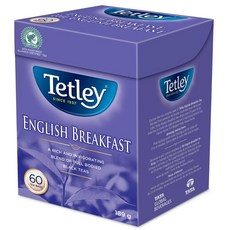 Tetley 잉글리시 브렉퍼스트 티 60개 189g/6.7oz (캐나다에서 수입), 189g