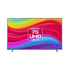 모넥스 190cm 75TV 4K UHD LED TV D7501M 대형 거실 중소기업 TV