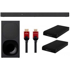 소니 HT-G700 3.1-채널 돌비 애트모스 및 DTS:X 사운드바 및 무선 서브우퍼 번들 추가 HDMI 케이블 및 서브우퍼 격리 패드(3개, 단일옵션