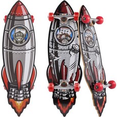 Voyager 크루저 크루즈 보드 쿠르져 인쇄된 그래픽 그립 테이프 스케이트보드. ABEC, Rocket