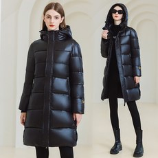 Modern Fashion 여성 루즈핏 점퍼 프렌치 경량 롱 패딩