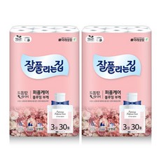 퍼퓸케어 블루밍부케 천연펄프 30M x 30롤 x 2팩, 없음, 60개