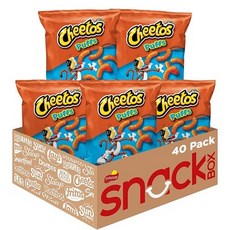 [미국직배송]치토스 퍼프 치즈맛 40개입x24.8g Cheetos Puffs Cheese Flavored Snacks, 24.8g, 1개