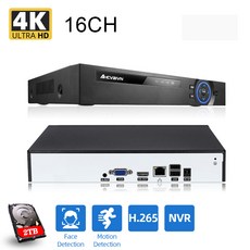 HD H.265 최대 5MP 출력 CCTV NVR 16CH 5MP 안전 영상 녹화기 H.265 운동 검측 P2P CCTV NVR 응용 원격, 없다, 16시간, 미국 플러그