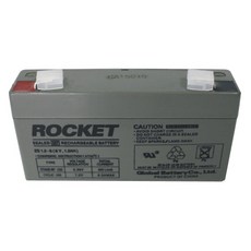 [연축전지] 로케트 ES1.2-6 6V 1.2A /납전지/전동차/예비보조전력/배터리, 1개, 1개
