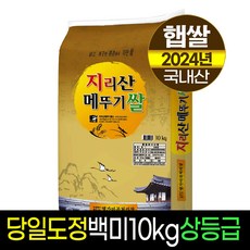 [2024년햅쌀][명가미곡]지리산메뚜기쌀 백미20kg/상등급/당일도정/판매자직도정, 10kg, 1개 - 황금쌀