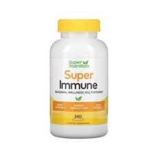 슈퍼뉴트리션 슈퍼이뮨 멀티비타민 240정 땡땡뉴트리션 땡땡이뮨 / Super Nutrition Super Immune Multivitamin 240 Tablets 1병, 240tab, 1개