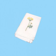 야생화자수손수건