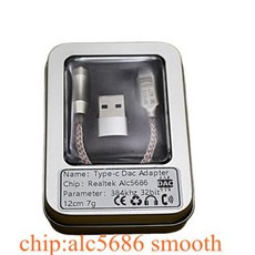 CX31993 35mm 타입C 사운드 헤드폰 앰프 HiFi 인터페이스 오디오 앰프 USB 이어폰 DAC 오디오 32bit 어댑터 384kHz, 2) alc5686 smooth - cx31993