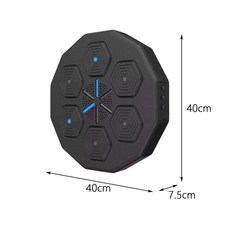 뮤직복싱 가정용샌드백 복싱샌드백 스마트 재미있는 실내 복싱 머신 트레이너 펀칭 반발 운동 장비 전자 타겟, Black