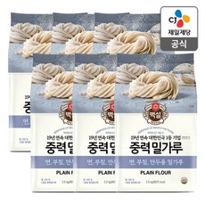 백설 중력밀가루, 2.5kg, 6개