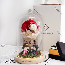 더라임코리아 여자친구 선물 프로포즈 기념일 꽃선물 로즈블러썸, 로즈블러썸 레드