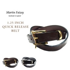 마틴 페이지 브라이들 레더 벨트 1.25인치 MARTIN FAIZEY BRIDLE LEATHER 1.25 INCH QUICK RELEASE BELT