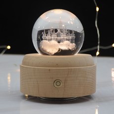  칼달비츠 신혼부부 집들이선물 LED 터치 무드등 오르골, 궁전(Merry go round Of Life) 