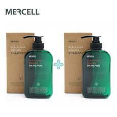 메르셀 무실리콘 천연 스칼프 헤어 볼륨 탈모샴푸 500ml, 2개