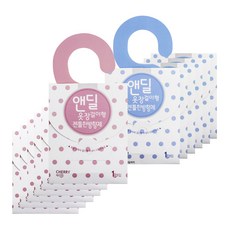 앤딜 옷장걸이형 젠틀한방향제 라벤더향 x 3p +체리향 x 3p 세트, 1세트