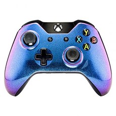 eXtremeRate Xbox One X / S 컨트롤러 용 eXtremeRate 케이스 액세서리 교체 부품 커버 케이스 스킨 페이스 플레이트 Xbox One S / Xbox One X 컨트롤러 용 쉘 퍼플-블루-51939, 01.Xbox One S / X, 07.판타지 여행
