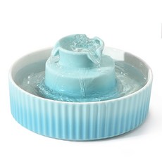하우롱 고양이정수기 CAKE1 세라믹 저소음 음수대 강아지 급수기, 민트