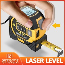 지능형 레이저 테이프 측정 거리 측정기 고정밀 디지털 장비 레벨 3in 1, 4.Laser level B, 1개 - 레이저스트로크