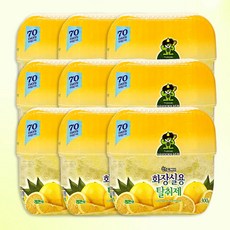 산도깨비 화장실용 탈취제 레몬향, 300g, 9개