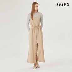 GGPX 와이드 루즈핏 허리 끈 롱 멜빵 점프수트 GOAOW015D