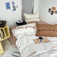 체커보드레터링침구