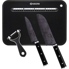 [Amazon.co.jp 한정] 교세라 부엌칼 필러 도마판 파인 세라믹 산토쿠 페티 14cm 11cm 4점 일본제 KYOTOP Kyocera GF-KTN-BB-NF, 1개