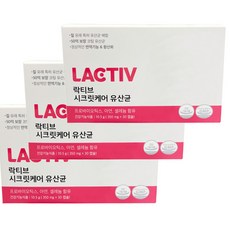 락티브 시크릿케어 유산균 10.5g, 30정, 3개