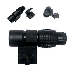플립 업 커버가 있는 조정 가능한 조준기 스코프 컴팩트 사이트 20mm 21mm 레일 마운트 장난감 망원경 액세서리, 1개, 2) A2